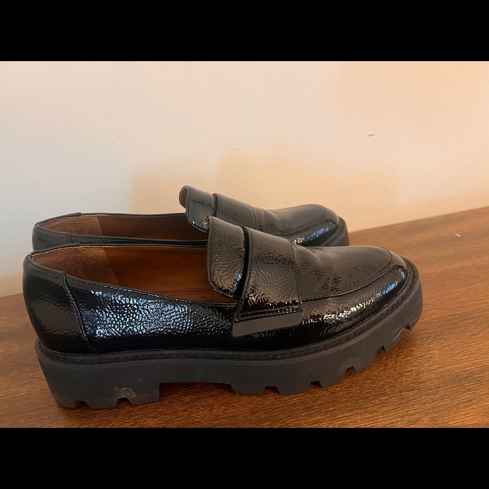Black patent leather Franco sarto loafers. Only worn a few times